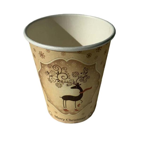 8 Oz Single Wall Hot Drink Paper Cup PE Coated Customizable Eco Friendly