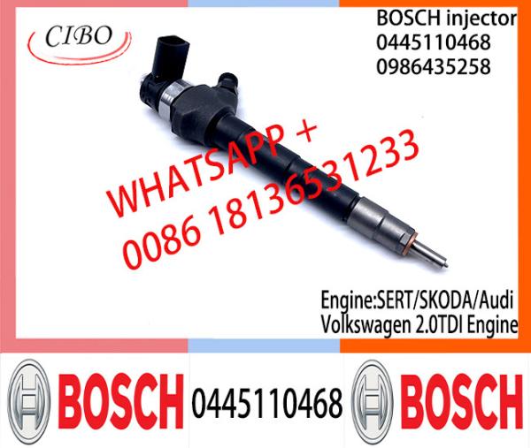 BOSCH Diesel Common Rail Fuel Injector 0445110468	0986435258 0445110469 04L130277AC/AE For SERT/SKODA/Audi/Volkswagen