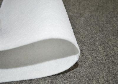 Polyester Fiber White Needle Punch Nonwoven Felt Fabric Customized Thickness 10-320cm Width