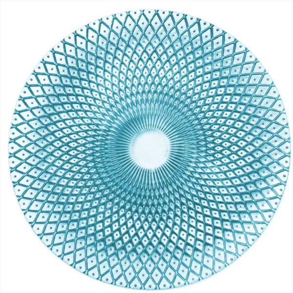 Шикарные голубые красные желтые белые стеклянные зарядные пластины 12 дюймовые стеклянные столовые пластины