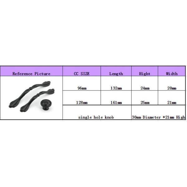 Fashion Kitchen Cupboard Door Handles 192mm Black Kitchen Handles Office Table Drawer Pulls