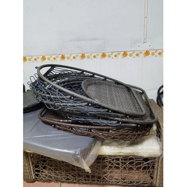 Deep Cushion Outdoor Swing Balcony Hanging Baskets for Customized Size Hotel Leisure