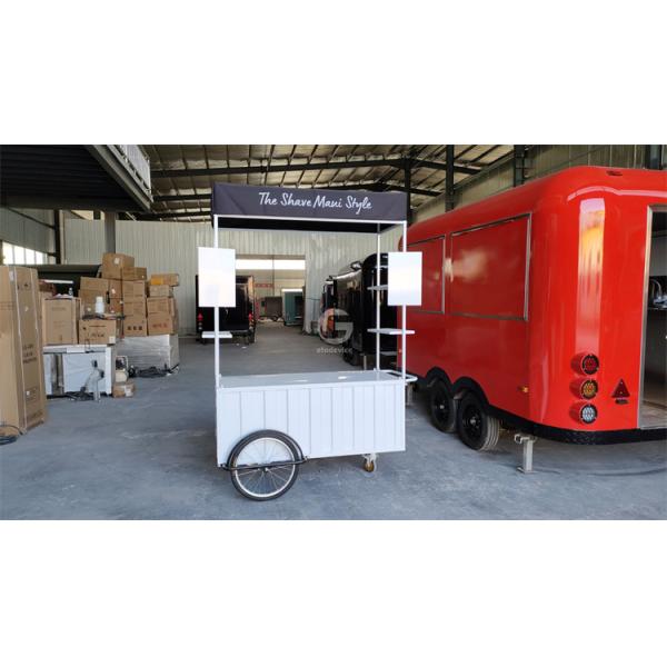 Customize color size Ice Cream Push Carts fast food trolley for promotion selling hamburger