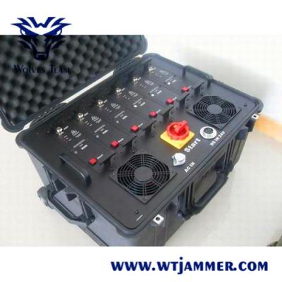 Tipo jammer militar do trole dos Gps do RF das faixas do caso 12
