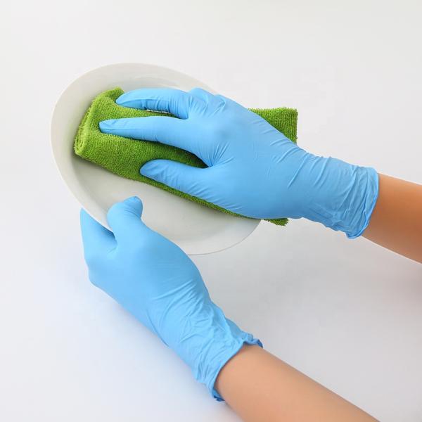 Examination Disposable Medical Gloves , Nitrile Disposable Gloves For Hospital