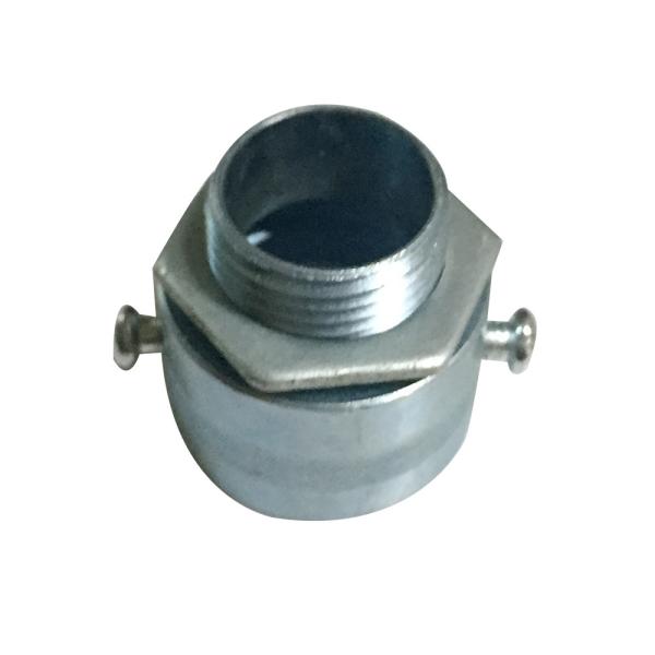 20MM Flexible Conduit Adaptor Zinc Alu Electro Galvanized With Two M4 Screws