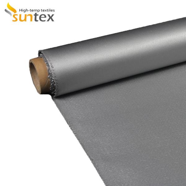 Fire Retardant Silicone Coated Fiberglass Fabric  1.5 Meter Width High Durability