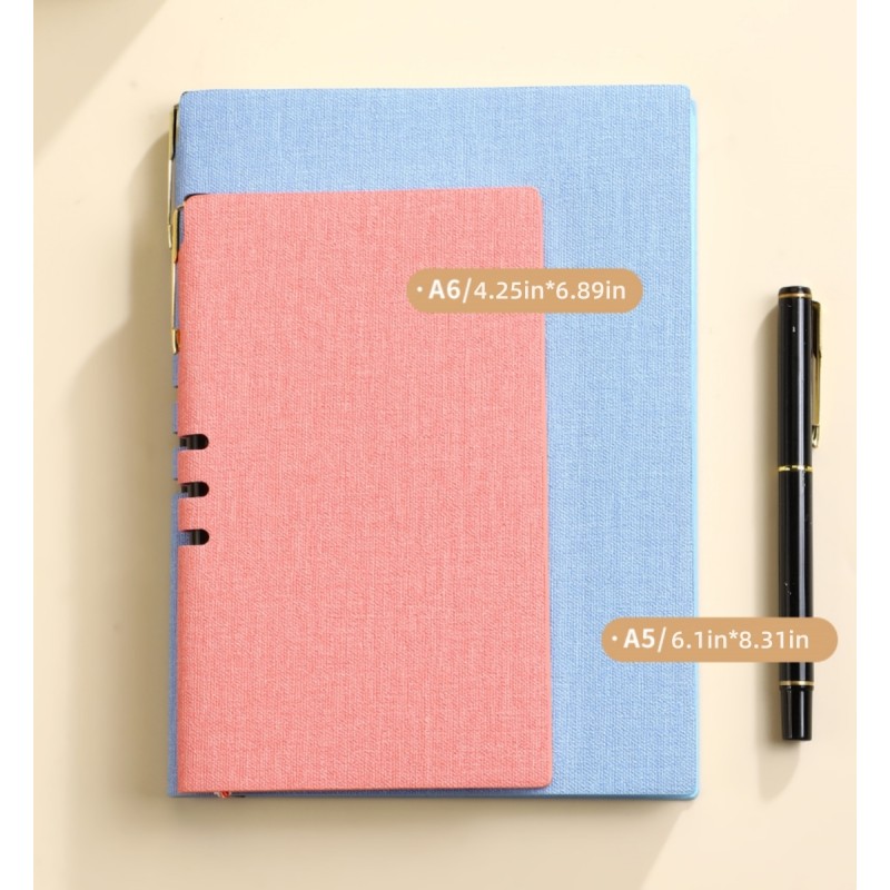 Custom Leather Hardcover Softcover Notebook For Meeting Records