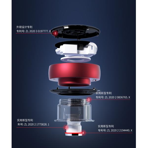 Type-C Powered Fitdash Foot Massage Therapy Device with Red Light and Vibrating Suction