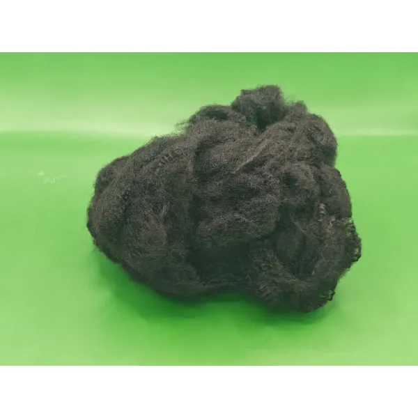 Non Siliconized Black Polyester Fiber for Geotextile and Shoe Interlining