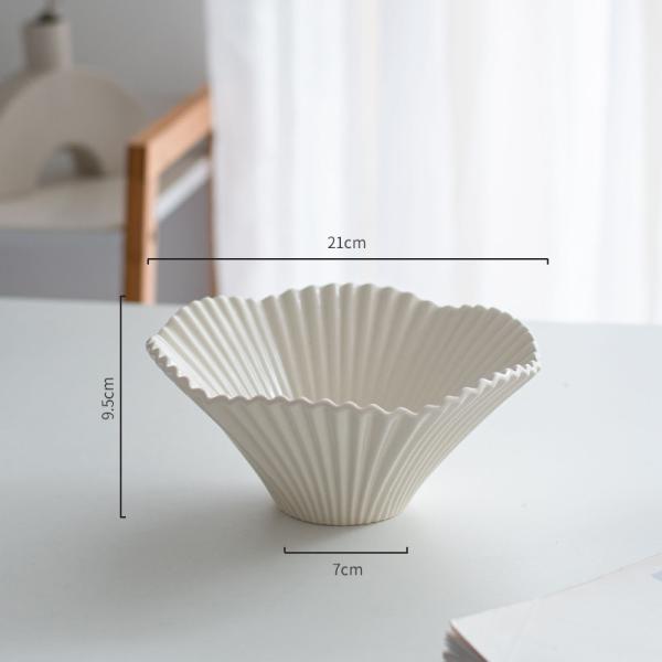 Handmade Ceramic Salad Bowl Luxury Fruit Bowl For Dessert Nordic Style Yogurt Fruit Bowl