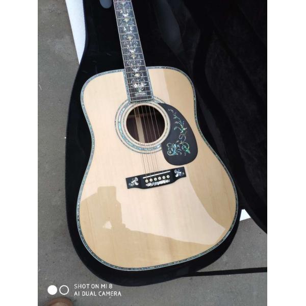 Aaaa All Real Abalone Super Deluxe Wood D45L Acoustic Guitar Customized Logo Is Available