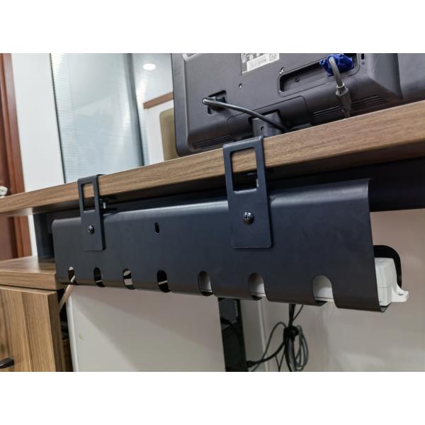 2 Пакет стальной под столом кабельной поднос для управления идеальным офисом и домашним хранилищем