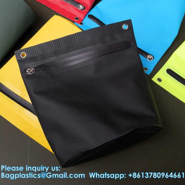 Custom Logo Waterproof Bag PVC Tarpaulin Fishing Bags Washing Bag Made With Welding Process