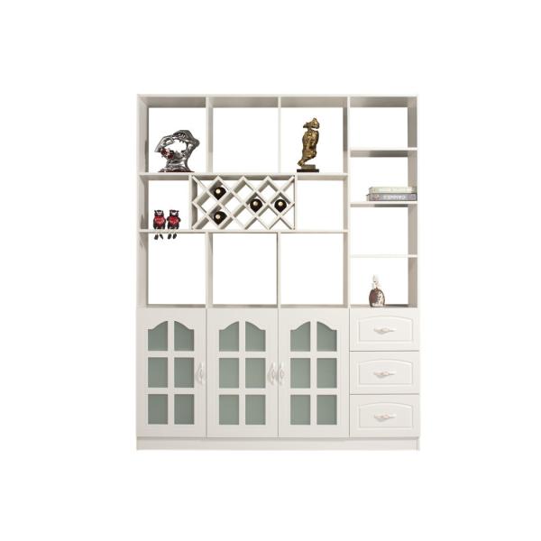 Practical Exquisite Wall Divider Cabinet , MDF Wooden Partition Cupboard