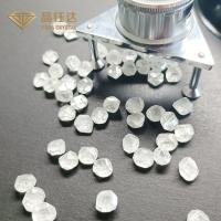 Diamante áspero crescido HPHT de forma redonda do tamanho laboratório pequeno CONTRA a cor da claridade DEF