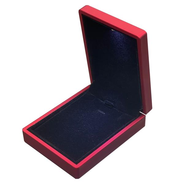 Customized Your Logo- Luxury Red LED Pendant Box LED Small Necklace Box