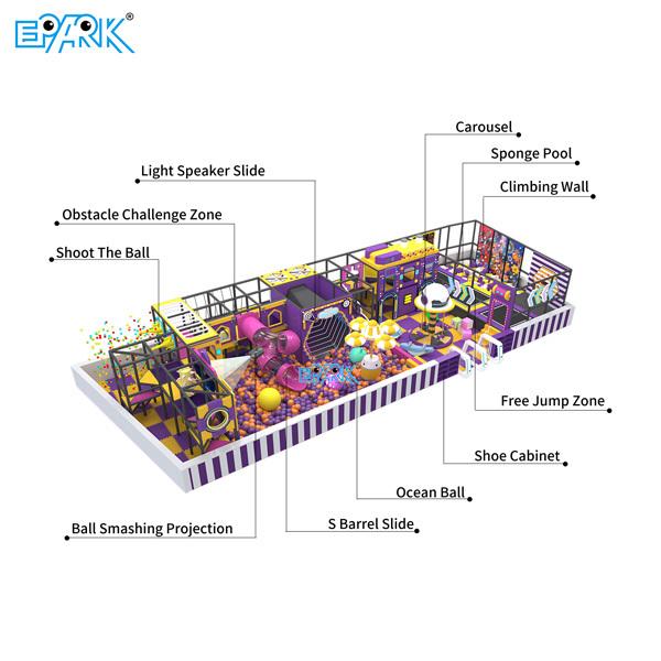 Whole Sale Custom Design Children's Soft Play Center Indoor Playground for Shopping Mall