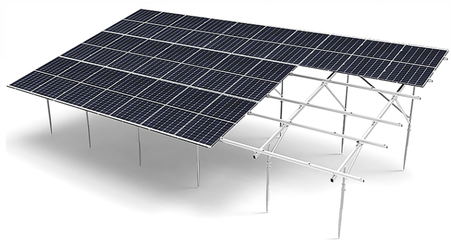 Ground-mounted Steel Structure for Solar Panels