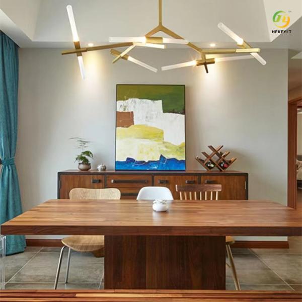 Нордический творческий свет СИД спальни столовой комнаты прожития люстры ветви дерева