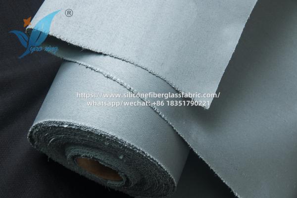 Tissu de fibre de verre siliconé résistant au vieillissement pour barrière coupe-feu de métro