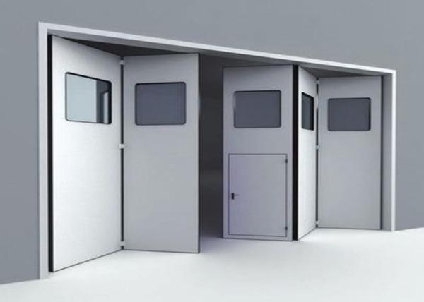 Aesthetic Aluminum Alloy Industrial Folding Doors For Warehouse Simple Installation