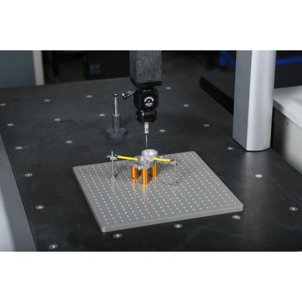 CMM Fixture Solution – M8 Threaded Plates 400x300 to 600x600mm, 108 Components Organized