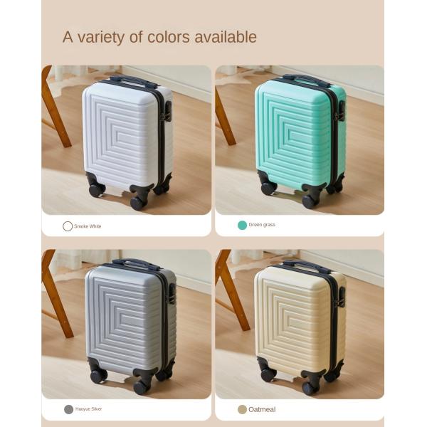 Customized Logo 14-Inch Fabric Luggage Case with Removable Wheel Airline Boarding Suitcase Spring and Autumn Travel