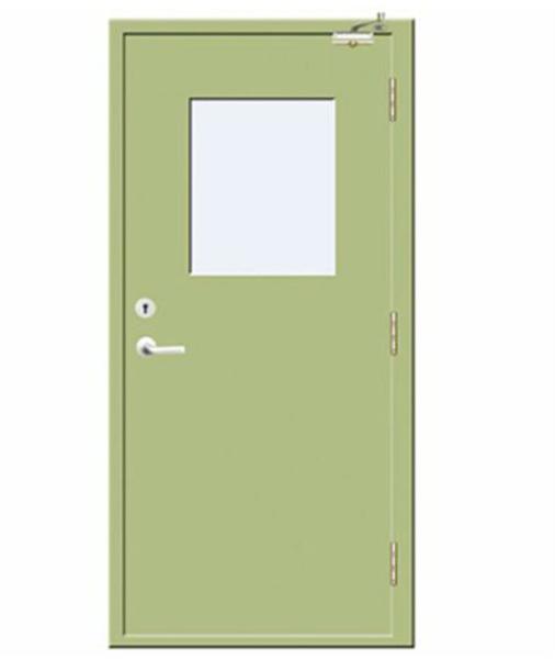 Swing Open Stainless Steel Fire Door Surface Finishing Structure 2050*900mm