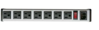 A série 5 14 de SFC-IEC-A1B o metal 15Amp Hardwired a tira do poder com 7Outlets