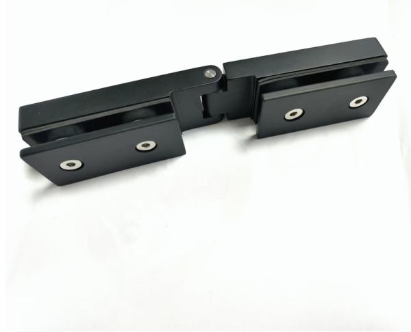 SUS304 Stainless Steel Casting Frameless Door Hinges High Precision For Bathroom