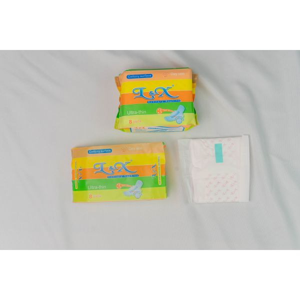 Quick Absorbency Women Sanitary Napkins With Wings Breathable Menstrual Pads