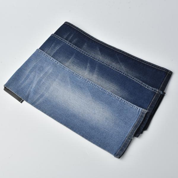 Woven 8.6oz Cotton Polyester Spandex Denim Stretch Denim Material Dark Blue