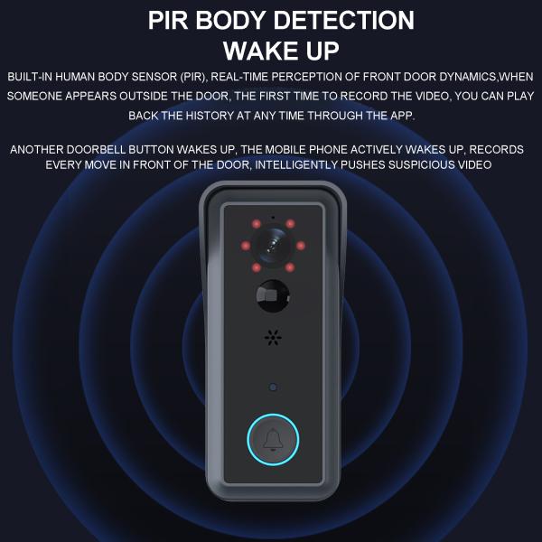 Home Security Wireless Ring Doorbell Video Smart WiFi Doorbell With 1080P Camera Intercom Wireless Door Bell