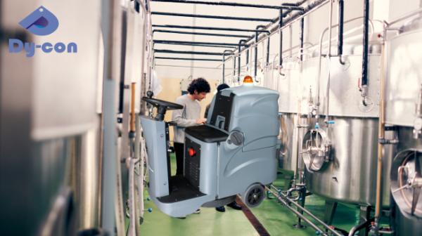 Beer Spill Cleanup Machine - Ride-On Scrubber For Breweries