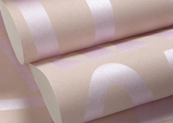 Non woven Washable Wallpaper Purple Color LOVE English Letters Wallpaper