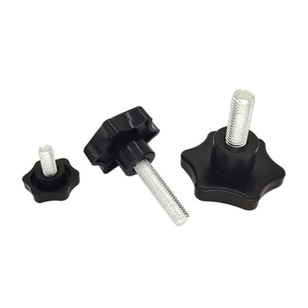 Bakelite hand-tightening screw，Plastic screw-on handel