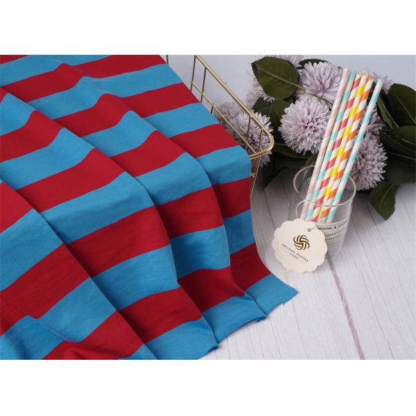 Healthy And Breathable Wear-Resistant And Natural Striped Knit Fabric For Polo Shirt
