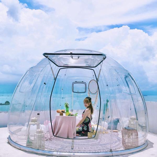 PC Star Room Ball Tent Bubble House Combination for Outdoor Camping Hotel Homestay