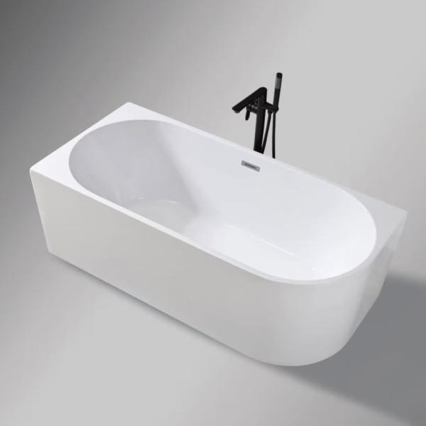 ODM Indoor Oval Jetted Freestanding Small Soaking Tub Corner Right anti yellowing