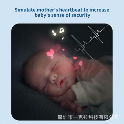 USB Rechargeable Baby Sleep Sound Machine with Night Light and Timer Player