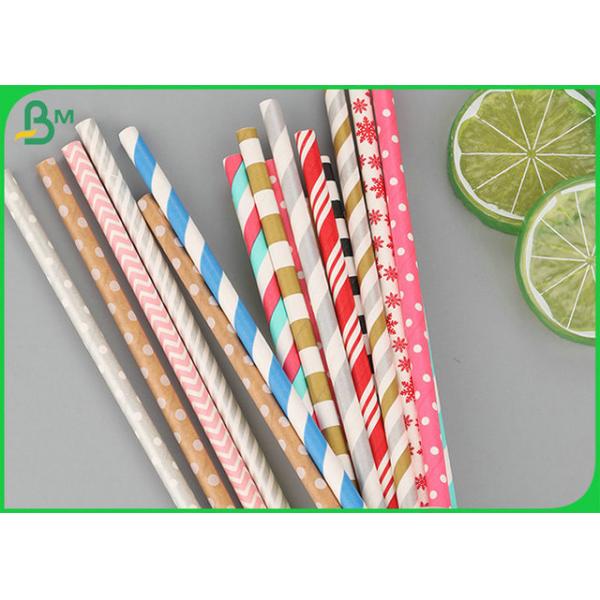 бумага 13.5mm 14mm Compostable белая Kraft для солом коктейля выпивая