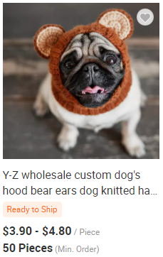 Y-Z Wholesale custom logo designer knitted adjustable winter warm funny dog skull hat