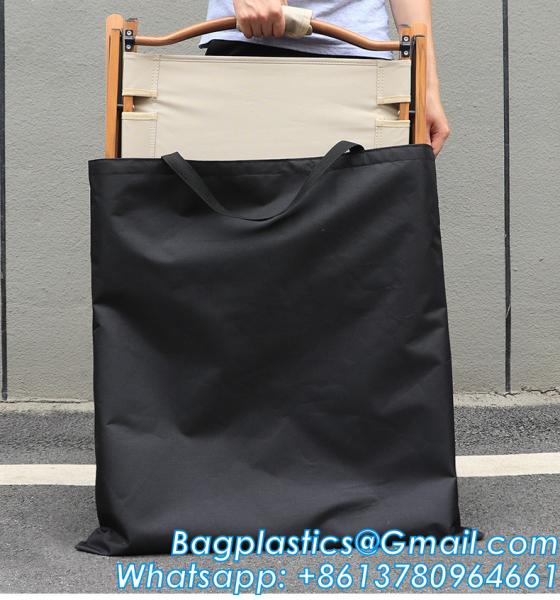 Extra Large Moving Bags, 4 Pack Heavy Duty Totes For Storage with Visible Window, Wrap Around Handles, Storage Bag