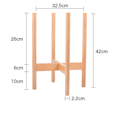 Flower/Green Plant Used Modern Design Bamboo Solid Acacia Wood Plant Pot Stand Holder