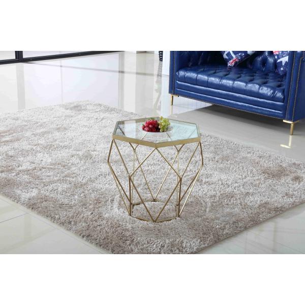 Комната жемчуга таблицы чая современных стеклянных журнальных столов нержавеющей стали стильная живя пакуя