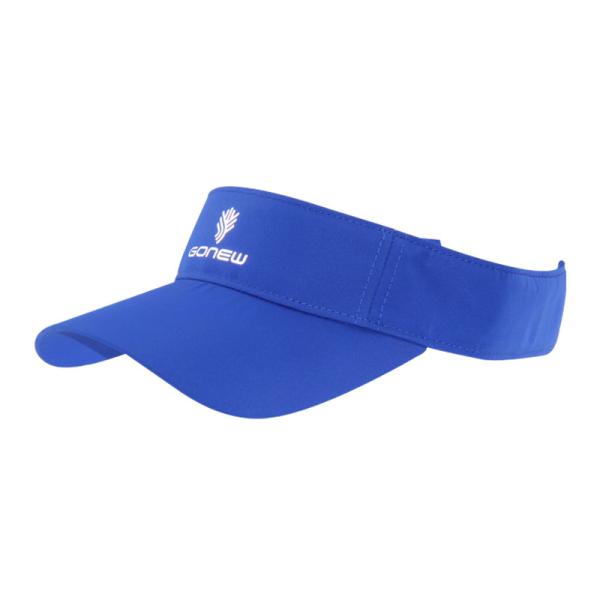 Blue Ladies Sports Visor With Reflective Transfer Printing Logo