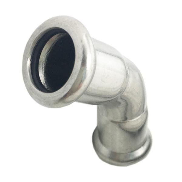 45 Degree Pushfit Elbow SS316L Dairy Pipe Fittings