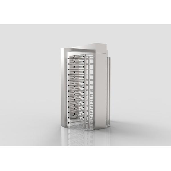 90 Degree Rotating Bi-directional Full Height Turnstile with Biometric Fingerprint RFID Card Reader and SS304 Frame