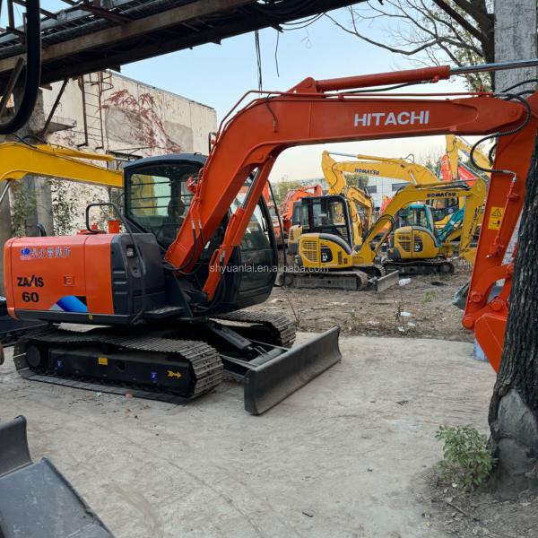 Excavateur Hitachi ZX60 avec moteur ISUZU haut confort haute sécurité et précision